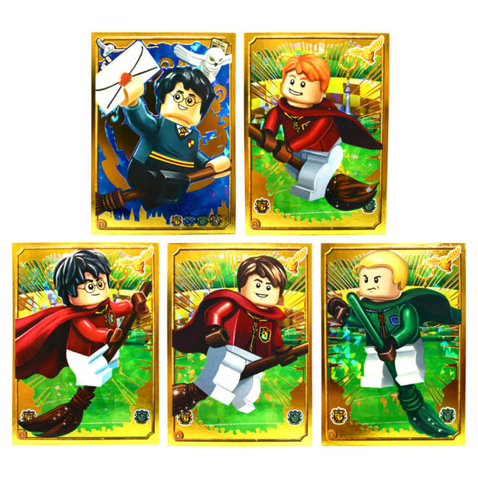 Blue Ocean LEGO Harry Potter Sticker Serie 1 (2023) Sammelsticker - Gold Karte 1-5