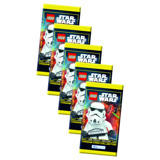 Lego Star Wars Karten Trading Cards Serie 4 - Die Macht Sammelkarten (2023) - 5 Booster