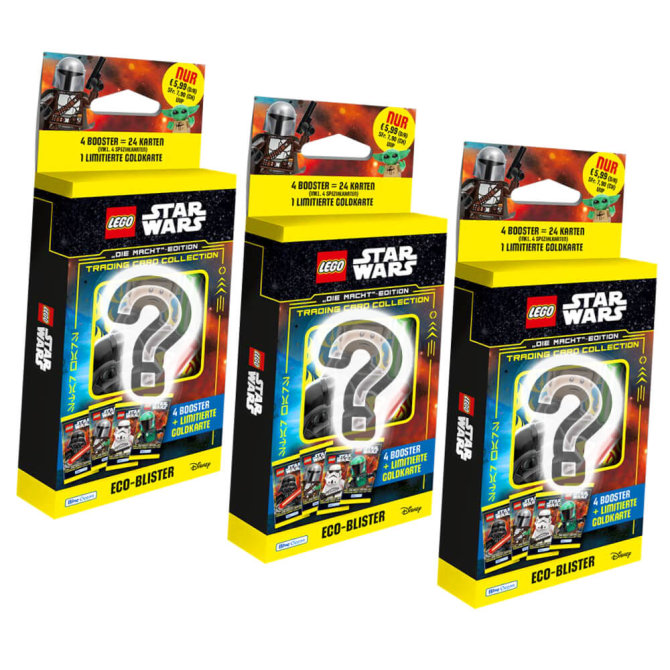 Lego Star Wars Karten Trading Cards Serie 4 - Die Macht Sammelkarten (2023) - 3 Blister