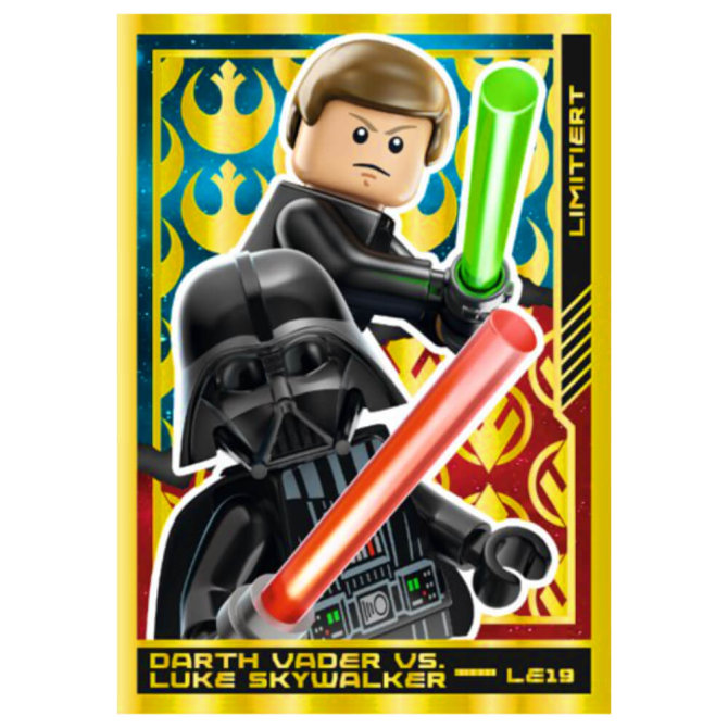 Lego Star Wars Karten Trading Cards Serie 4 - Die Macht Sammelkarten (2023) - Gold Karte LE19