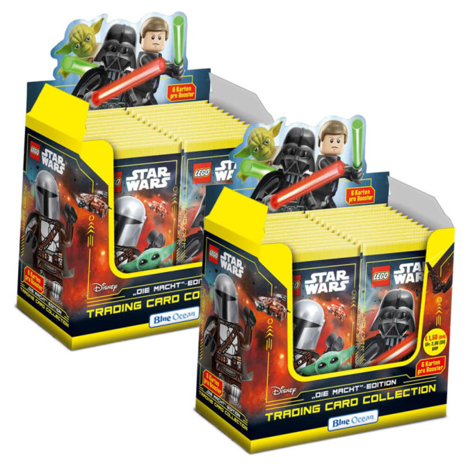 Lego Star Wars Karten Trading Cards Serie 4 - Die Macht Sammelkarten (2023) - 2 Display