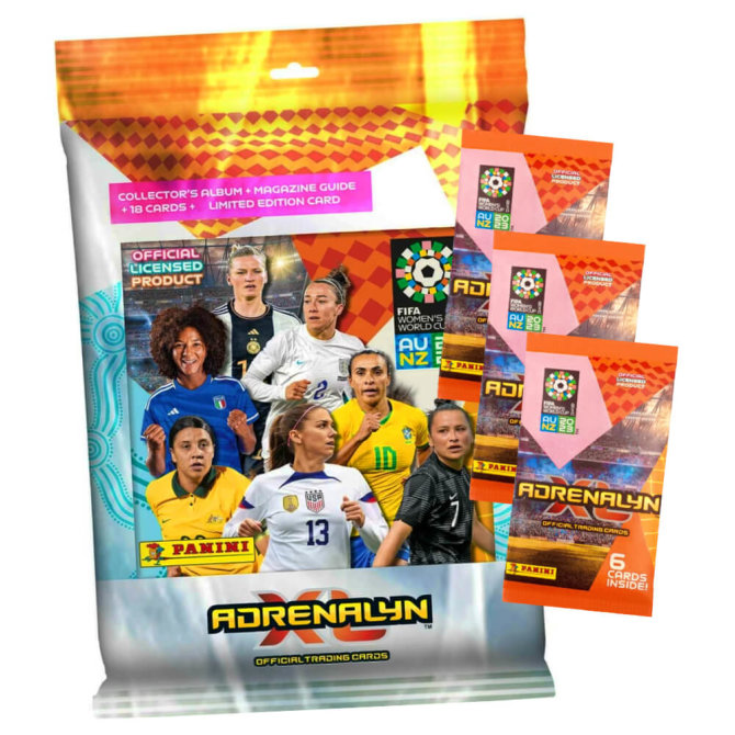 Panini Fifa Frauen Fußball WM Karten 2023 - Trading Cards - 1 Starter + 3 Booster Sammelkarten