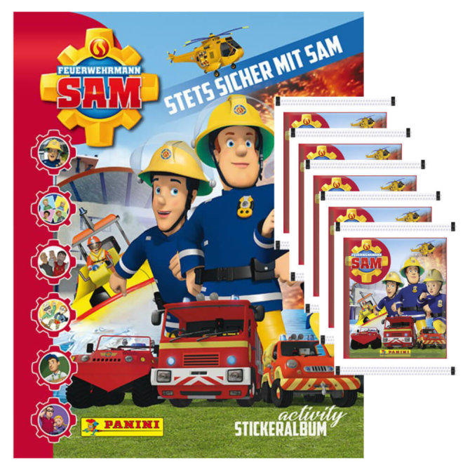 Panini Feuerwehrmann Sam 2 - Sammelsticker - 1 Album + 5 Tüten Sticker