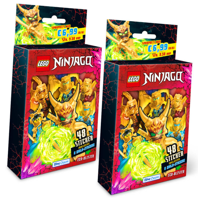Lego Ninjago Sticker - Crystalized 2023 - Sammelsticker - 2 Blister