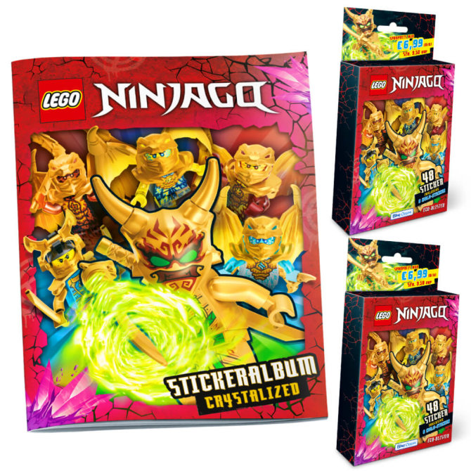 Lego Ninjago Sticker - Crystalized 2023 - Sammelsticker - 1 Album + 2 Blister