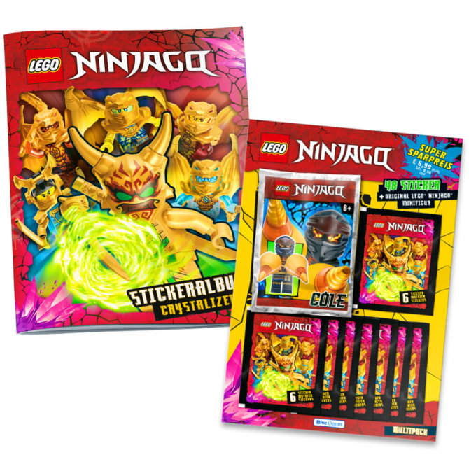 Lego Ninjago Sticker - Crystalized 2023 - Sammelsticker - 1 Album + 1 Multipack