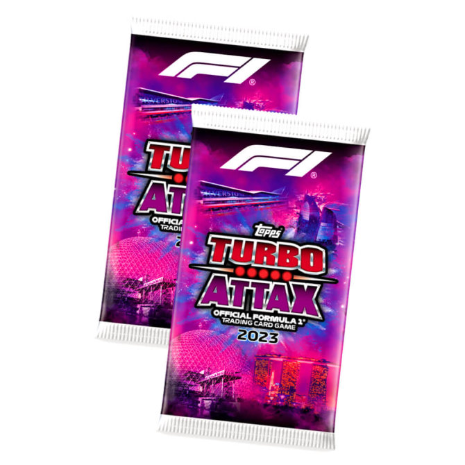 Topps Turbo Attax Karten Formula 1 - 2023 - 2 Booster Sammelkarten