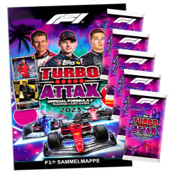Topps Turbo Attax Karten Formula 1 - 2023 - 1 Mappe + 5...