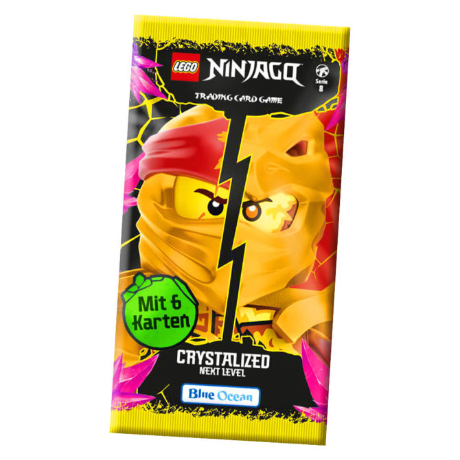 Lego Ninjago Karten Trading Cards Serie 8 Next Level - CRYSTALIZED (2023) - 1 Booster Sammelkarten