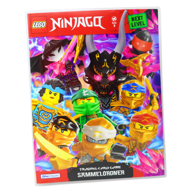 Lego Ninjago Karten Trading Cards Serie 8 Next Level - CRYSTALIZED (2023) - 1 Sammelmappe Sammelkarten