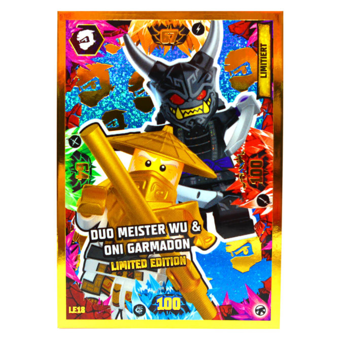 Lego Ninjago Karten Trading Cards Serie 8 Next Level - CRYSTALIZED (2023) - Gold Karte LE18 Sammelkarten