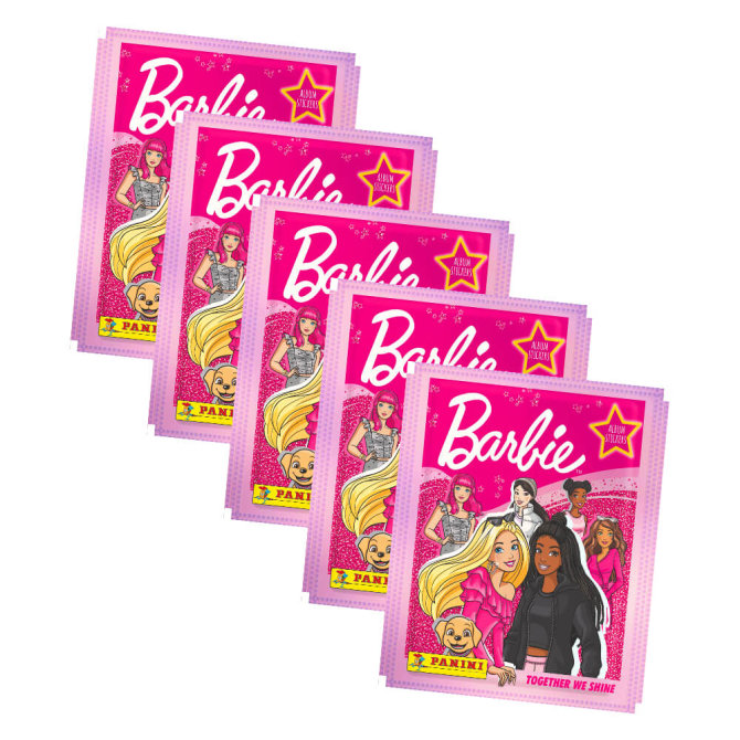 Panini Barbie Sticker - Together we shine (2023) - 5 Tüten Sammelsticker