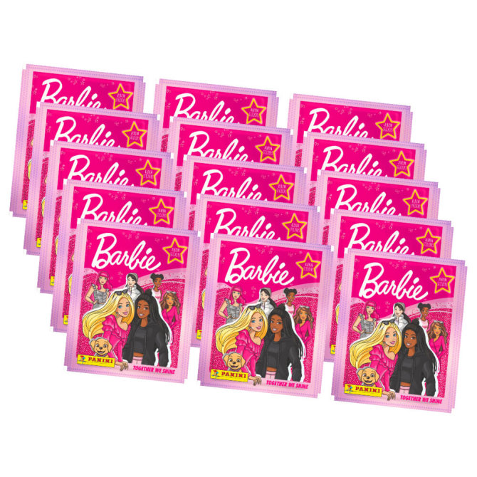 Panini Barbie Sticker - Together we shine (2023) - 15 Tüten Sammelsticker