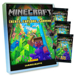 Panini Minecraft 3 Karten - Create Explore Survive...