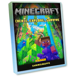 Panini Minecraft 3 Karten - Create Explore Survive Trading Cards (2023) - 1 Starter Sammelkarten