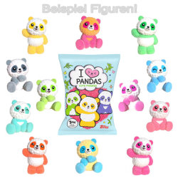 Pandas Figur - I Love Pandas - Sammelfigur - 10 Tüten