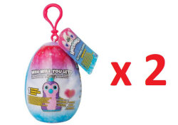 2 x Glitzer Plüsch Minis Hatchimals ca. 7 cm im Ei...