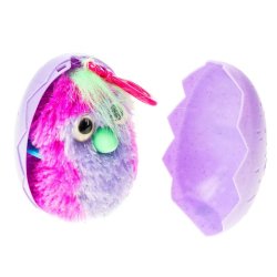2 x Glitzer Plüsch Minis Hatchimals ca. 7 cm im Ei Plüsch Clip-On NEU & OVP