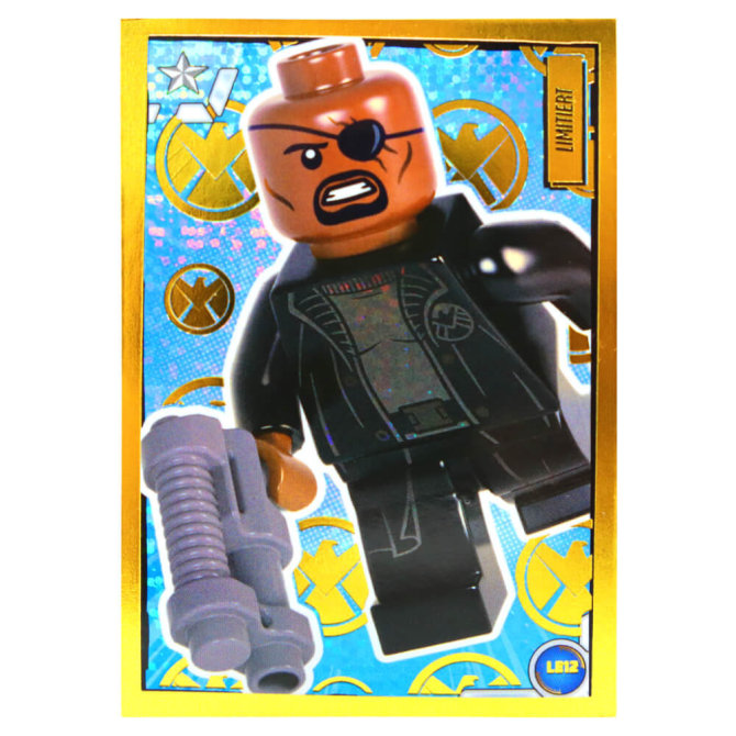 Lego Avengers Karten Trading Cards Serie 1 - Marvel Sammelkarten (2023) - Gold Karte LE12