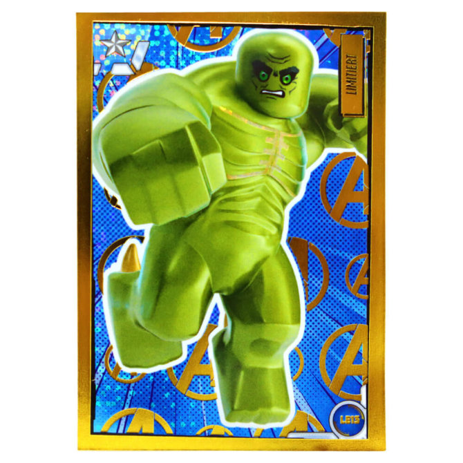 Lego Avengers Karten Trading Cards Serie 1 - Marvel Sammelkarten (2023) - Gold Karte LE13