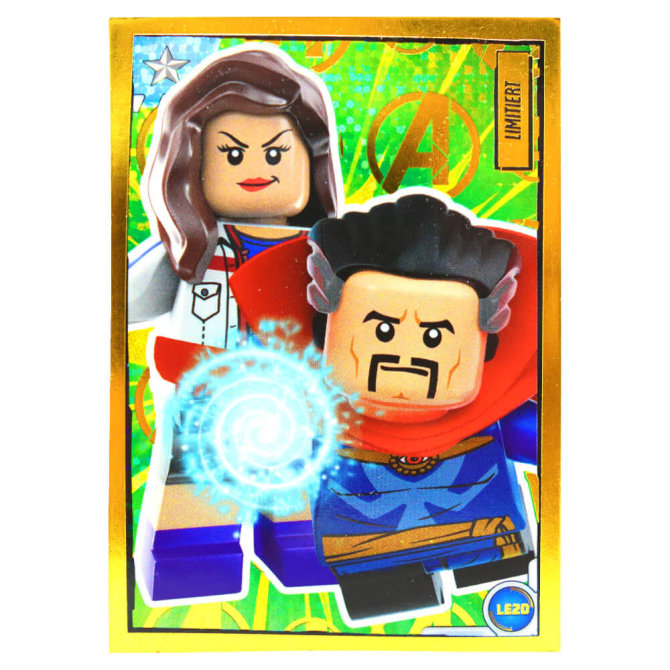 Lego Avengers Karten Trading Cards Serie 1 - Marvel Sammelkarten (2023) - Gold Karte LE20