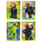 Lego Avengers Karten Trading Cards Serie 1 - Marvel Sammelkarten (2023) - LE11 + LE12 + LE13 + LE14 Gold Karte