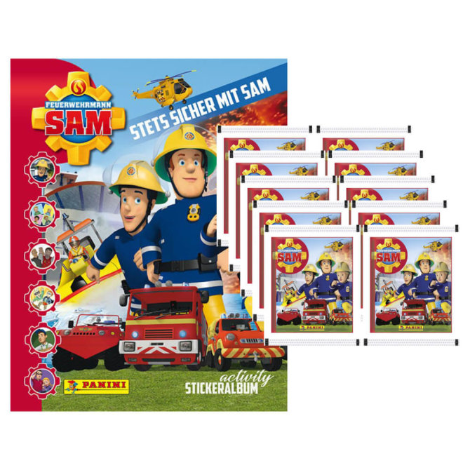 Panini Feuerwehrmann Sam 2 - Sammelsticker - 1 Album + 10 Tüten Sticker