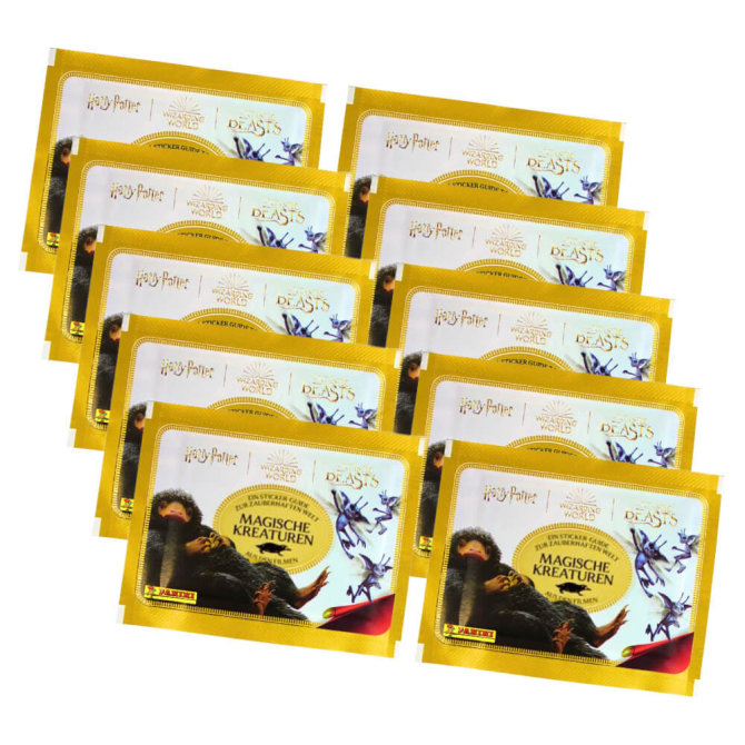 Panini Harry Potter Sticker - Magische Kreaturen (2023) - 10 Tüten Sammelsticker