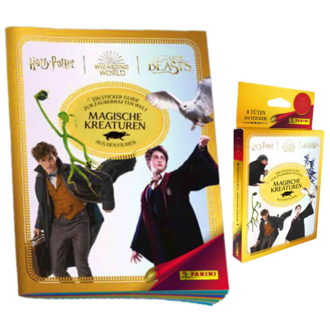 Panini Harry Potter Sticker - Magische Kreaturen (2023) - 1 Album + 1 Blister Sammelsticker