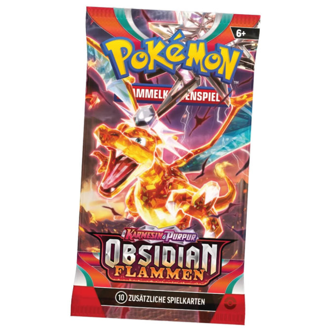 Pokemon Karten Karmesin & Purpur - Obsidian Flammen - 1 Booster Sammelkarten