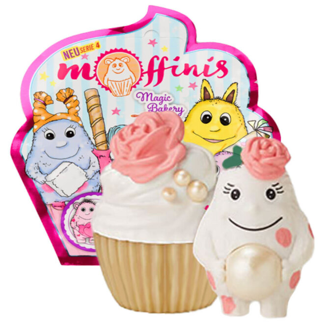 Blue Ocean Moffinis Sammelfiguren Serie 4 - Moffini Muffin Monster - Figur Rosa