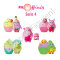 Blue Ocean Moffinis Sammelfiguren Serie 4 - Moffini Muffin Monster - 3 Tüten