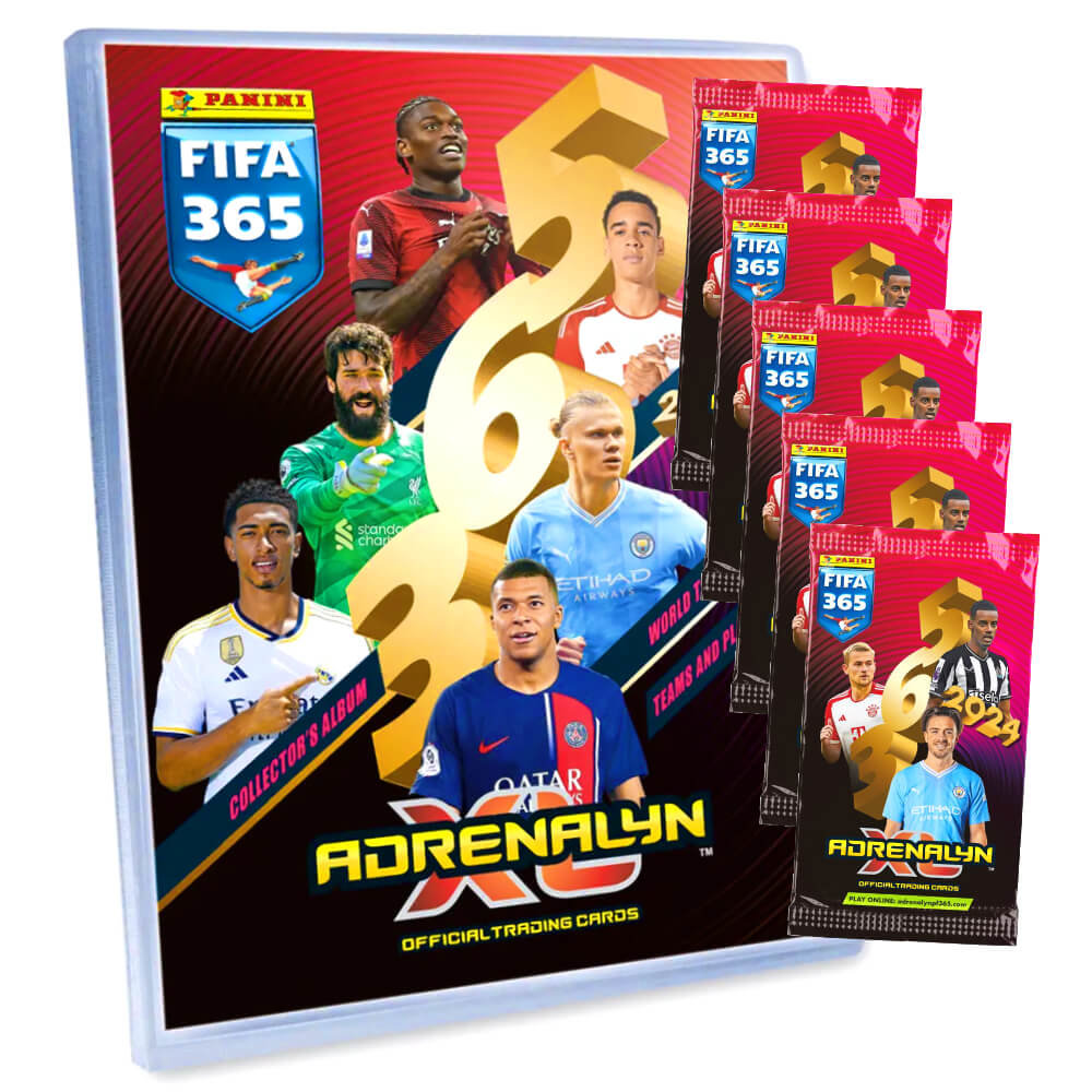 Panini Fifa 365 Karten 2024 Trading Cards 1 Sammelmappe + 5 Boost