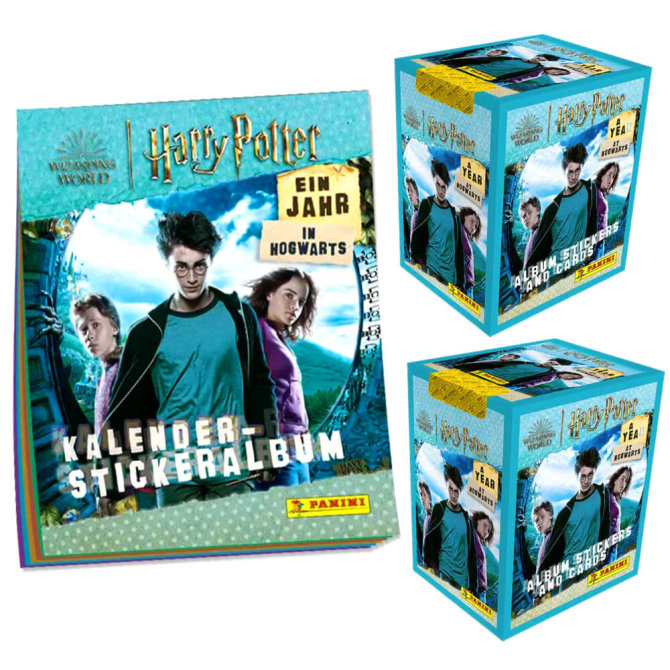 Panini Harry Potter Sticker - Ein Jahr in Hogwarts (2023) - 1 Album + 2 Display Sammelsticker