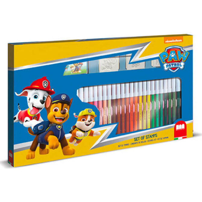 Paw Patrol - Activity Malset - Stempelset - Mit Malbuch - 41 Teile
