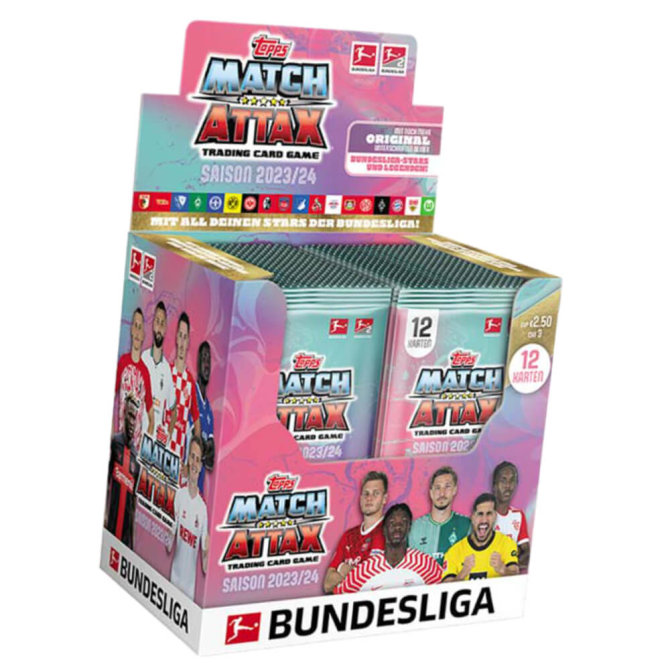 Topps Match Attax Bundesliga Karten Saison 2023 / 2024 - 1 Display Sammelkarten