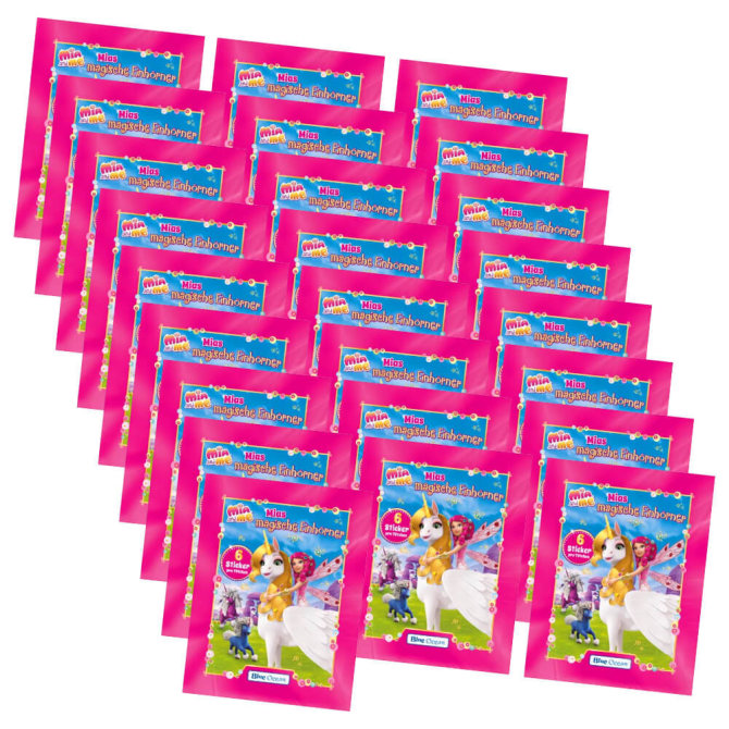 Mia and Me Sticker - Mias magische Einhörner 2023 - 25 Tüten Sammelsticker