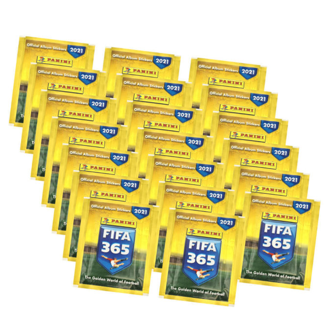 FIFA 365 Sticker Edition 2021 - Sammelsticker - 20 Tüten Sticker