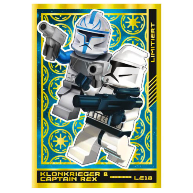 Lego Star Wars Karten Trading Cards Serie 4 - Die Macht Sammelkarten (2023) - Gold Karte LE18