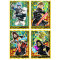 Lego Star Wars Karten Trading Cards Serie 4 - Die Macht Sammelkarten (2023) - LE18 + LE19 + LE20 + LE21 Gold Karte