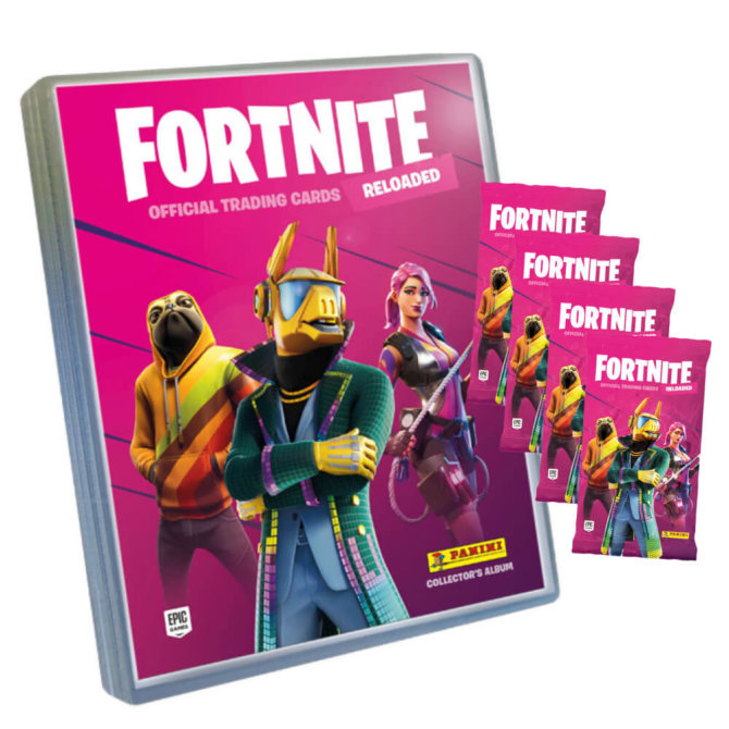 Fortnite Trading Cards Reloaded Serie 2 (2020) - 1 Sammelmappe + 4 Booster