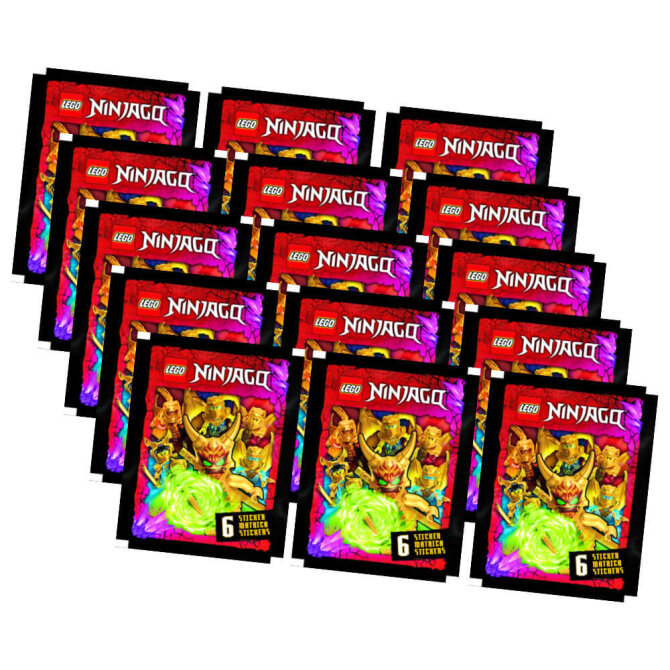 Lego Ninjago Sticker - Crystalized 2023 - Sammelsticker - 15 Tüten