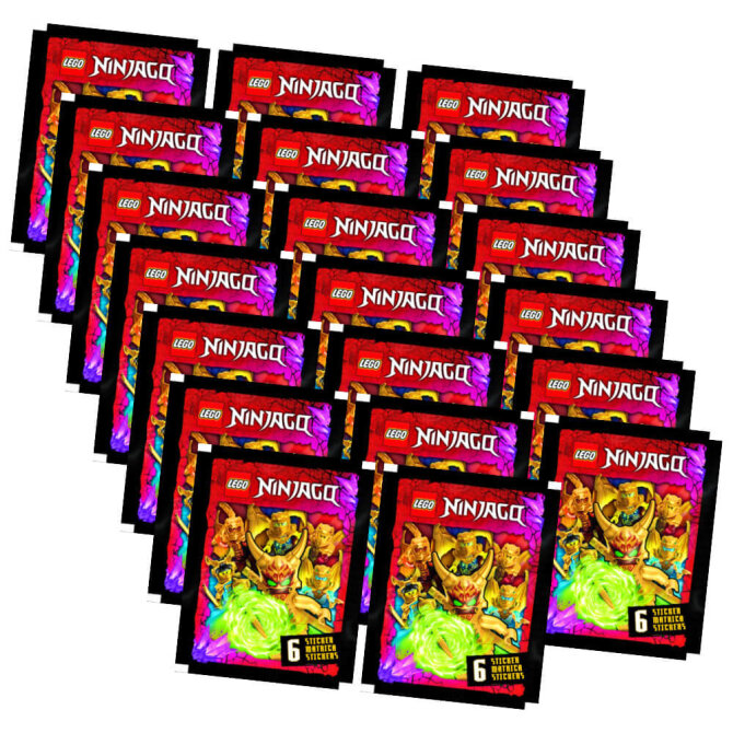 Lego Ninjago Sticker - Crystalized 2023 - Sammelsticker - 20 Tüten
