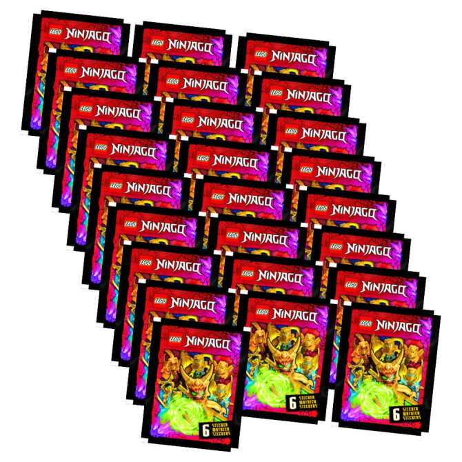 Lego Ninjago Sticker - Crystalized 2023 - Sammelsticker - 25 Tüten