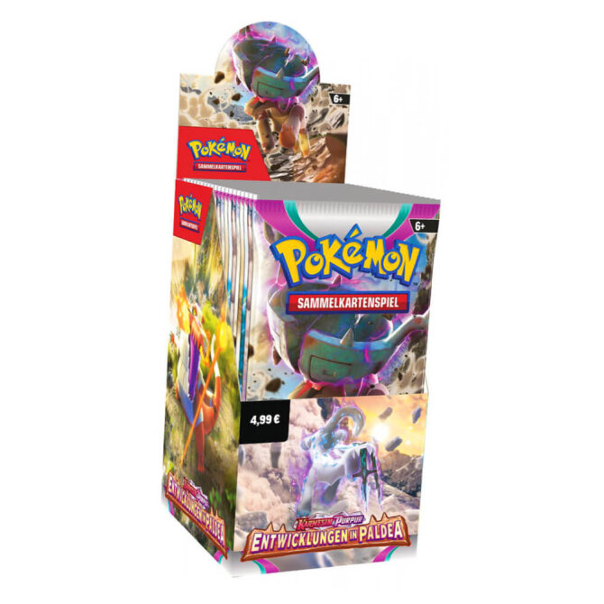 Pokemon Karten Karmesin & Purpur - Entwicklung in Paldea - 1 Display Sammelkarten