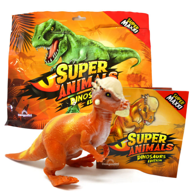 DeAgostini Super Animals - Dinosaurs Edition - Sammelfigur Dino - Figur 8. Pachycephalosaurus Wyomincenis