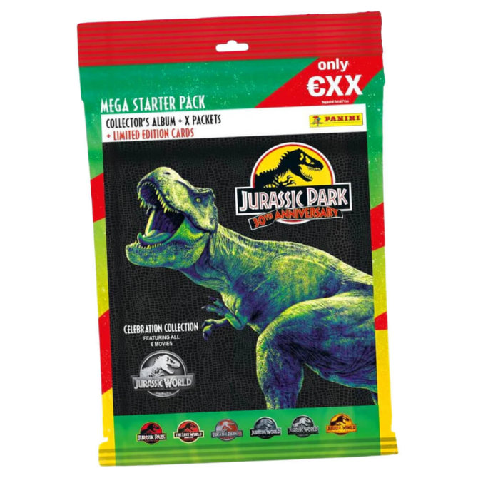 Panini Jurassic Park Karten - 30TH Anniversary Trading Cards (2023) - 1 Starter Sammelkarten