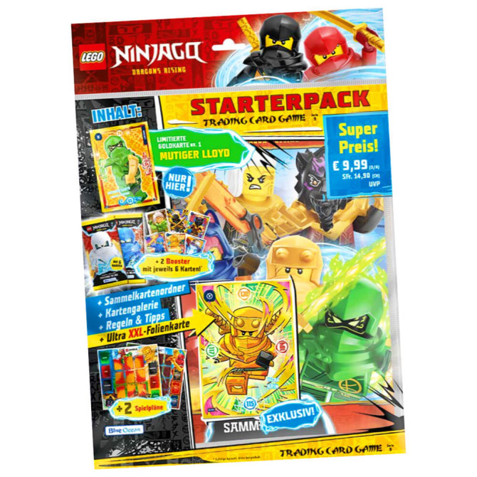 Lego Ninjago Karten Trading Cards Serie 9 - DRAGONS RISING (2024) - 1 Starter Sammelkarten
