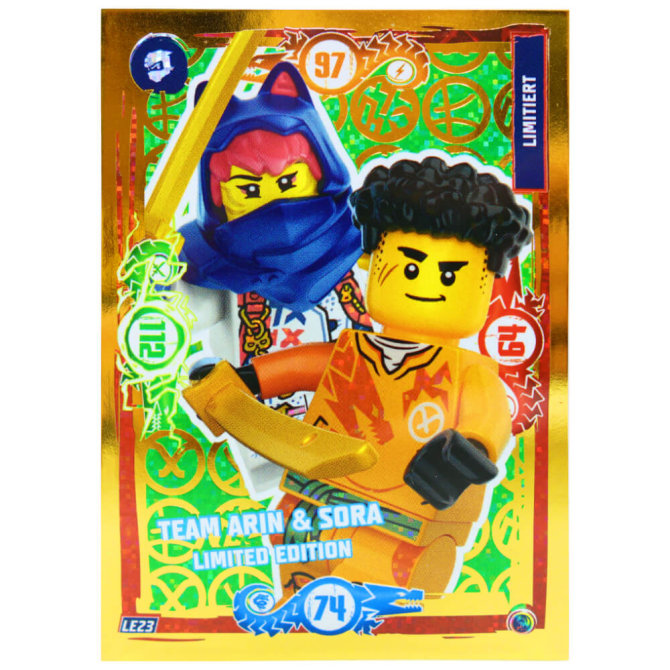 Lego Ninjago Karten Trading Cards Serie 9 - DRAGONS RISING (2024) - Gold Karte LE23 Sammelkarten