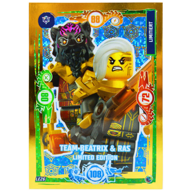 Lego Ninjago Karten Trading Cards Serie 9 - DRAGONS RISING (2024) - Gold Karte LE26 Sammelkarten